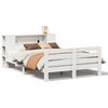 vidaXL Estructura de cama sin colch&oacute;n madera de pino blanca 150x200 cm