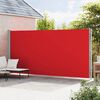 vidaXL Toldo lateral retr&aacute;ctil para patio rojo 220x600 cm