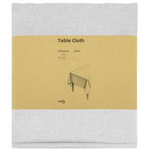 vidaXL Tela para Mesa 5 uds. Rectangular Blanco 140 x 160 cm