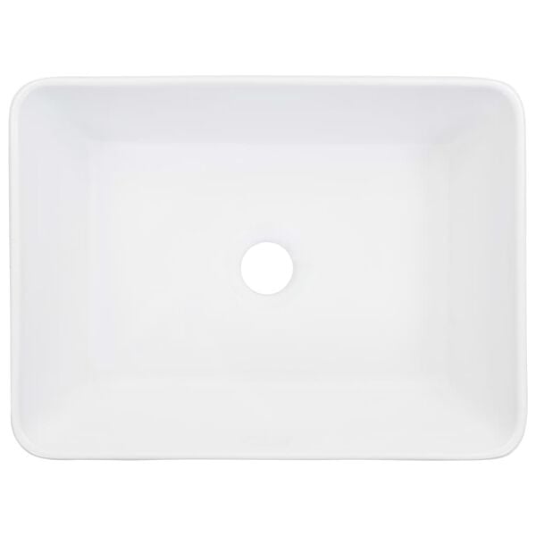vidaXL Lavabo 40x30x13 cm cer&aacute;mica blanco