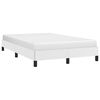 vidaXL Estructura de cama sin colch&oacute;n cuero sint&eacute;tico blanco 120x200cm