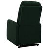 vidaXL Sill&oacute;n de masaje elevable tela verde oscuro