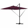 vidaXL Parasol Roma Rojo 286 x 285 x 270 cm Aluminio y poliéster