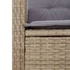 vidaXL Set de comedor jard&iacute;n con cojines 4 pzas rat&aacute;n sint&eacute;tico beige