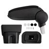 vidaXL Reposabrazos para coche Negro 17x32x(35,5-52) cm ABS