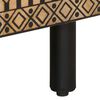 vidaXL Mueble de TV madera maciza de mango rugosa negro 80x33,5x46 cm