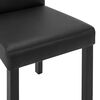 vidaXL Sillas de comedor 6 unidades cuero sint&eacute;tico negro