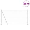 vidaXL Poste de Valla Plateado 25 x 1,2 m (malla de 60 x 60 mm) Acero