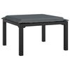 vidaXL Set de muebles de jardín 4 piezas ratán sintético negro y gris