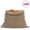 vidaXL Sacos de yute 30 unidades 100x110 cm 100% yute 220 g/m&sup2;