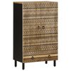 vidaXL Aparador de madera maciza de mango rugosa 60x33,5x100 cm