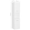 vidaXL Juego de muebles de ba&ntilde;o madera de ingenier&iacute;a blanco