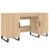 vidaXL Escritorio madera de ingenier&iacute;a roble Sonoma 140x50x75 cm