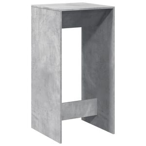vidaXL Mesa alta de bar madera ingenier&iacute;a gris hormig&oacute;n 51x50x103,5 cm