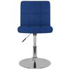 vidaXL Sillas de comedor giratorias 6 unidades tela azul