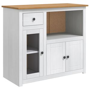 VidaXL Mueble para microondas PANAMA y Cera de Miel Pino macizo