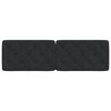 vidaXL Cabecero de cama acolchado terciopelo negro 160 cm
