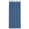 vidaXL Cortinas de gasa con trabillas 2 uds azul real 140x260 cm