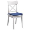 vidaXL Cojines para asiento 4 pcs Azul Polic&iacute;a 40 x 40 x 3 cm