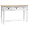 vidaXL Mesa Auxiliar Corona 114 x 34,5 x 73 cm Madera de pino macizo