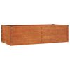 vidaXL Arriate oxidado de acero corten 160x80x45 cm