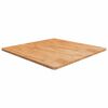 vidaXL Tablero de mesa cuadrada madera roble marr&oacute;n claro 90x90x2,5 cm