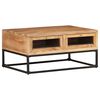 vidaXL Mesa de centro de madera maciza de acacia 90x60x40 cm