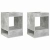 vidaXL Mesa Auxiliar 2 pcs Gris Concreto 40 x 40 x 56 cm