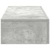 vidaXL Estante de pared con cajones madera contrachapada gris hormig&oacute;n