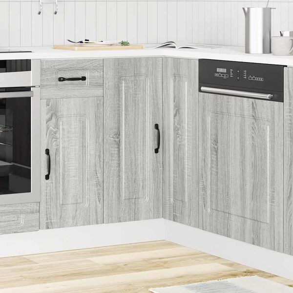 vidaXL Mueble de cocina esquina Kalmar gris sonoma madera ingeniería