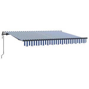 vidaXL Toldo Retr&aacute;ctil Azul 250 x 200 cm tela