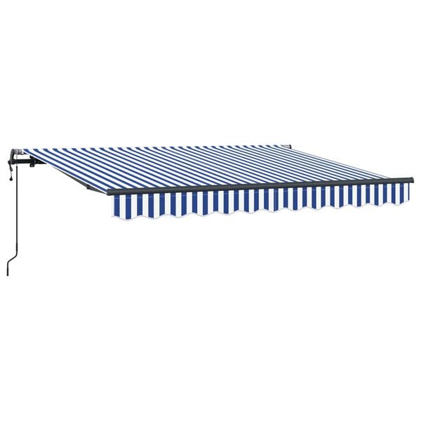 vidaXL Toldo Retr&aacute;ctil Azul 250 x 200 cm tela