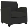 vidaXL Sill&oacute;n Negro Borreguillo sint&eacute;tico