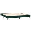 vidaXL Cama box spring con colchones terciopelo verde oscuro 200x210cm