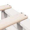 vidaXL Cama con estanter&iacute;a sin colch&oacute;n madera maciza blanca 180x200 cm