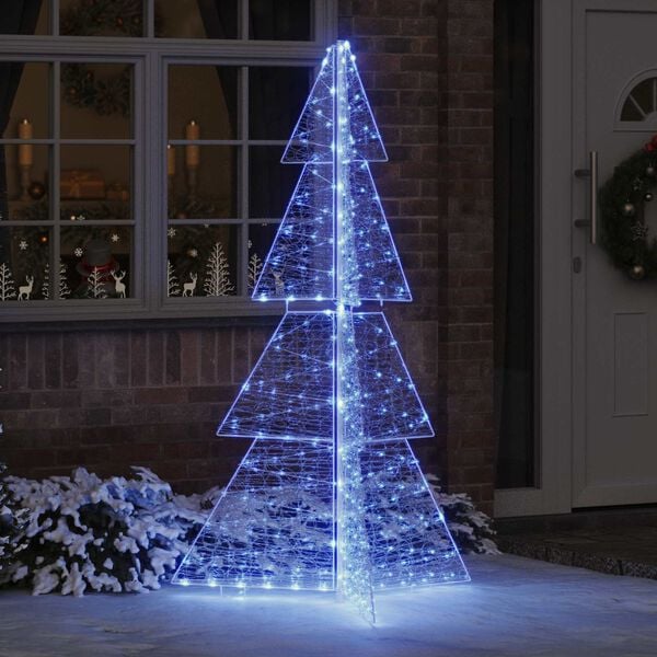 vidaXL &Aacute;rbol de Navidad con 240 LED Azul 180 cm Acr&iacute;lico