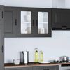 vidaXL Armario pared cocina puerta de cristal Kalmar negra