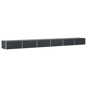 vidaXL Jardinera Antracita 600 x 80 x 45 cm Acero