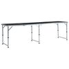 vidaXL Mesa de camping plegable de aluminio gris 240x60 cm
