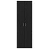 vidaXL Highboard Roble negro 60 x 35 x 180 cm Madera contrachapada