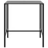 vidaXL Juego de mesa alta y taburetes de jard&iacute;n 5 piezas acero negro