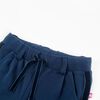 Pantalones infantiles con ribetes negros azul marino 104