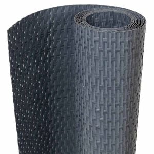 vidaXL Toldo para balc&oacute;n rat&aacute;n sint&eacute;tico gris antracita 300x80 cm