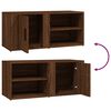 vidaXL Mueble TV 2 uds madera contrachapada roble marr&oacute;n 80x31,5x36cm