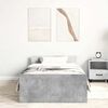 vidaXL Estructura de cama madera de ingenier&iacute;a gris hormig&oacute;n 90x200cm