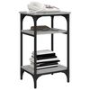 vidaXL Mesa auxiliar madera contrachapada gris Sonoma 35x30x60 cm