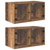 vidaXL Armarios de pared 2 uds. 68 x 37 x 35 cm Madera de ingenier&iacute;a