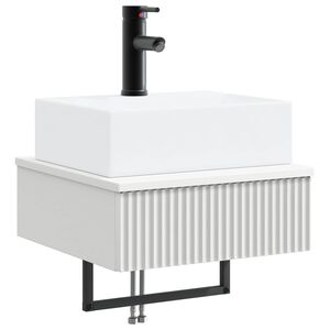 vidaXL Lavabo de Lavado Montado en la Pared Blanco 40 x 41 x 39 cm