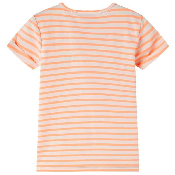 Camiseta infantil naranja neón 92