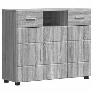 vidaXL Armario de Madera con caj&oacute;n Gris Sonoma 88,5 x 30,5 x 73 cm